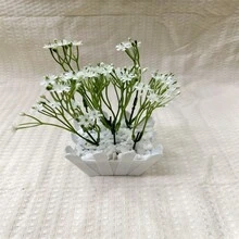 Artificial Flower Pot For Gypsophila Plant - 0070 - 白色 - 查看 3