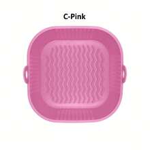 1入組空氣炸鍋矽膠盆,8.5英寸空氣炸鍋籃,配件,可重複使用的空氣炸鍋墊,可替代牛油紙,無需清洗空氣炸鍋（紅色） - 紅色 - 查看 9