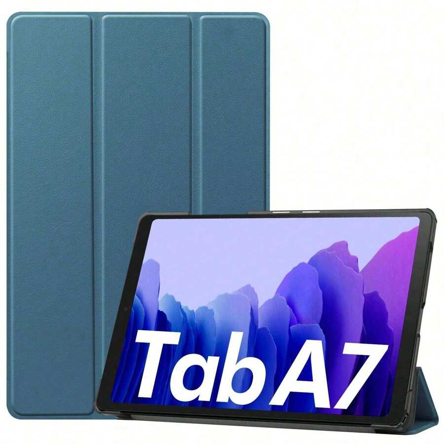 Funda para Samsung Galaxy Tab A7 de 10.4"(Lanzamiento 2020), Cubierta de TPU Suave con Apagado y Encendido automático, Soporte Estable de visualización (Modelo: S-M-T500/T505/T507) - Azul - Ver 1