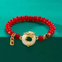 'NaFu' New Chinese Style Classic Dragon Bracelet Auspicious Luck Benediction Dragon New Year Gift - 8mm - View 9