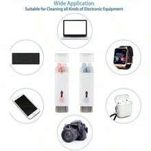 Keyboard Cleaning Tool Brush Set - 7 In 1 Multifunctional Dusting Brush For Computer, Mechanical Equipment, Mobile Phones, Earphones, Etc. - Pink - View 11