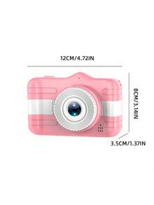 3.5-Inch High-Definition Large Screen Digital Camera, Mini Camera, Video Recording, USB Data Cable, Portable Charging, Rounded, More Comfortable And Safe Grip Experience-Pink - Pink - View 6
