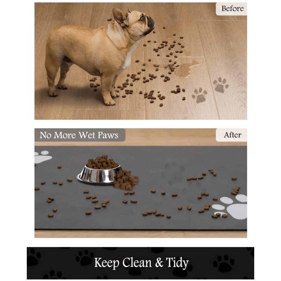Pet Feeding Mat WaterAbsorbing Dog Mat, QuickDrying Dog Water