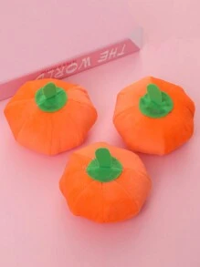 寵物用品-狗狗咬咬玩具,帶聲音的清潔牙齒和紓壓的毛絨玩具,模仿水果和南瓜設計,僅供寵物使用 - 橘色 - 查看 8