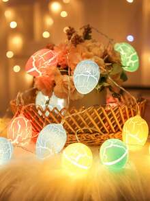 1入led節慶裝飾破碎彩蛋彩色串燈1.5m 10燈 - 彩色 - 查看 4
