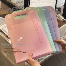 XINBIHE Gradient Colors Accordion Folder, & Large Capacity, A4 Size, Vertical Design, With Handles And 13 Compartments For Simple & Multi-Layer Paper & Document Storage - Pink - View 1