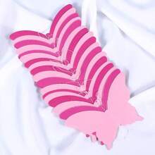 18PCS(110INCH/280CM) 3D Butterfly Banner Decorative Paper Garland For Wedding, Birthday & Theme Decor Hanging Garland Paper Bunting Banner Party Decorations Wedding Shower Home Decor, Back To School Valentine Day