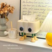 桌上型紙巾盒套,可愛客廳紙巾盒收納盒,可供家居咖啡桌裝飾,創意汽車紙巾盒 - B - 查看 4