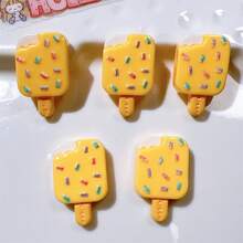 7pcs Candy Colored Ice Cream Bar Shaped Refrigerator Magnets Set, 3d Kitchen Decor - Multicolor - View 7