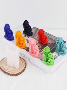 1入jesus' Birth香薰蠟燭矽膠模具,diy蛋糕烘焙和家居裝飾,買2送更划算 - 白色 - 查看 2