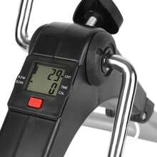 Mini Escaladora Elíptica Pasos Ligas Resistencia Fitness Gym, con pantalla LCD Bicicleta de ciclismo interior Aparato de cinta de correr paso a paso para el hogar Oficina Gimnasio - Blanco - Ver 5