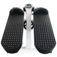 Mini Escaladora Elíptica Pasos Ligas Resistencia Fitness Gym, con pantalla LCD Bicicleta de ciclismo interior Aparato de cinta de correr paso a paso para el hogar Oficina Gimnasio - Blanco - Ver 7