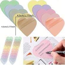 160 Chiếc Hình trái tim Đèn huỳnh quang Ghi chú dính Với Mạnh mẽ Trong suốt Keo dán , 8 cái/bộ Đáng yêu & Không thấm nước Trong suốt Ghi chú dính , Bán trong suốt Kẹp Sách , Cờ
   , Viết nhật ký Phụ kiện , Thẩm mỹ Văn phòng & Trường học Học tập Đến Qủa tặng - Morandi - Xem 2