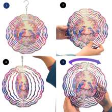 1 件烏鴉風力旋轉器 3d 金屬懸掛烏鴉鳥風力旋轉器庭院藝術鳥花園裝飾品春季裝飾漸變色花園旋轉器禮品工藝品裝飾品動感懸掛捕風器適用於室內室外窗戶裝飾 - 烏鴉1 - 查看 4