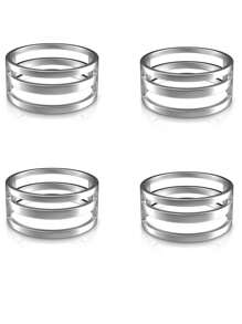 4 Pieces Jump Ring Opening Tools Stainless Steel Circle Split Opener Bending Ring Appliance For Jewelry Maker Craft Projects Supplies - Silver - View 7