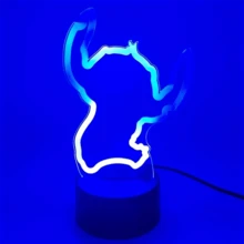 1入組多彩小夜燈-3D LED夜燈房間裝飾，LED燈臥室，夜燈禮物，可愛客廳燈，生日禮物 - 七彩款 - 查看 3