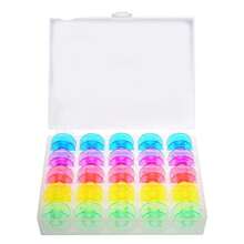 25Pcs Clear Plastic Sewing Machine Bobbins Class 15, Sewing Bobbins Compatible With Brother Singer Janome Kenmore Machines Style SA156 Transparent Bobbins Spools Embroidery Bobbins Sewing Accessories - 25Pcs - View 4