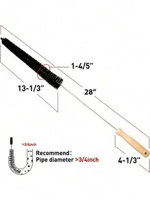 700mm洗衣機清潔刷,家用管道和內壁清潔工具,適用於洗衣機 - 洗衣機清潔刷 - 查看 4