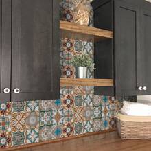 Alwayspon 24Pcs Self-Adhesive Vinyl Wallpaper Tile Transfer Sticker, Peel And Stick Waterproof PVC Backsplash Sticker Wall Tile Decals Contact Paper For Kithen Bathroom Home Decor DIY - HZ-096 - View 4