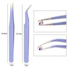 馬卡龍色不銹鋼鑲嵌口彩刻刀 Diy首飾製作工具套件,包括剪切、雕刻、鑲嵌、抗靜電彎頭和直頭鑲嵌夾 - 鑷子 - 查看 21