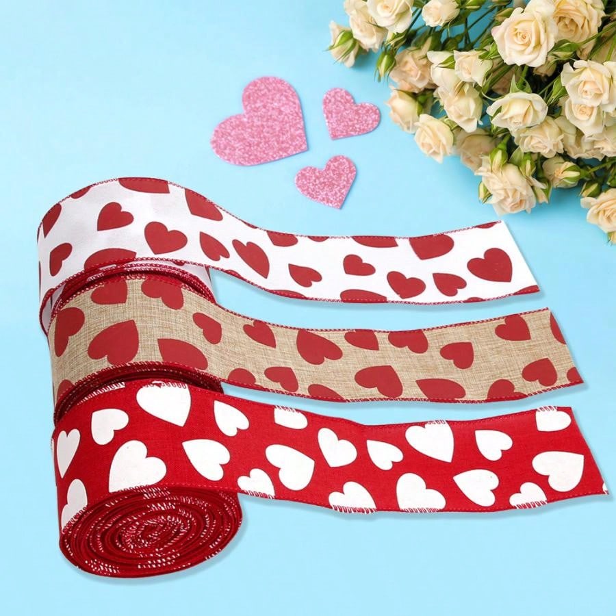 1pc CrossBorder New 2CM Valentine's Day Love Ribbon Gift Box Dressed