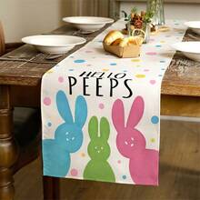 Manteles Para Mesa De Cocina - (rosa azul verde)Conejo - Ver 1