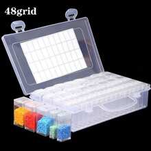钻石画储物容器，便携式珠子储物收纳盒 32/48/64 格钻石画配件（储物盒） - 無色 - 查看 5