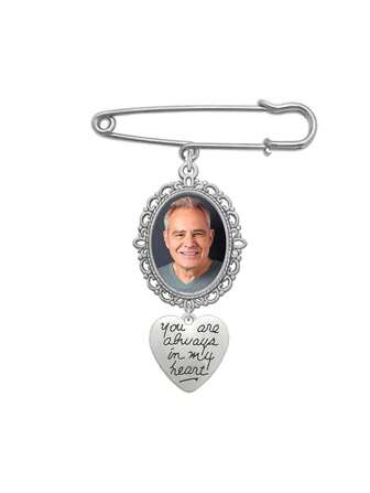 1pc Family Photo Jewelry Brooch Pendant With Gemstone & Glass Crystal Frame, Home Decoration, Anniversary Gift For Family And Friends, The Best Souvenir Gift,Home Decor ,Room Decor,Wall Decor Gifts Birthday Graduation