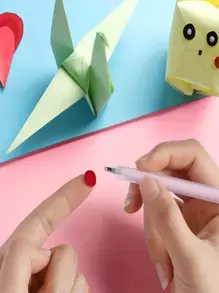 6 件套多色极具吸引力的限量版手工相册胶水，一支适合您重返校园的多色点胶笔 - 彩色 - 查看 9