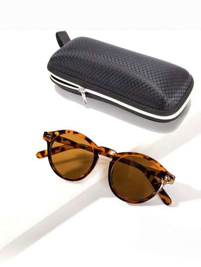 豹纹有色镜片太阳镜波西米亚风女士夏季礼物适合夏季海滩度假、户外、旅行