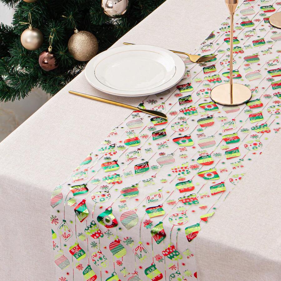 1 Miếng Đầy màu sắc Chuông Khăn trải bàn , Inch , Polyester Chất xơ Bàn Lanh Cuộn Đối với Trang trí Những cái bàn , Thích hợp Cho đám cưới , Buổi tiệc Và Ngày lễ Đồ trang trí - chuông đầy màu sắc - Xem 1