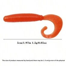 Hengjia 一包10個軟餌矽膠蝴蝶餌50mm 60mm 70mm單尾蠕蟲釣魚海釣遊動餌wobblers人工餌具 - 6# - 查看 2