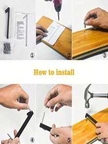 1pc Resin Floating House Number 0-9 Set, Black Modern Door Number, Address Plaque, Outdoor House Number, Garden Mailbox Decoration Digits With Nails, Suitable For Decoration - Black - View 10