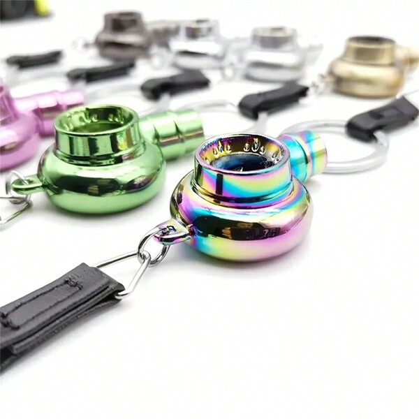 Real Whistle Sound Turbo Keychain Sleeve Bearing Spinning Turbo Key