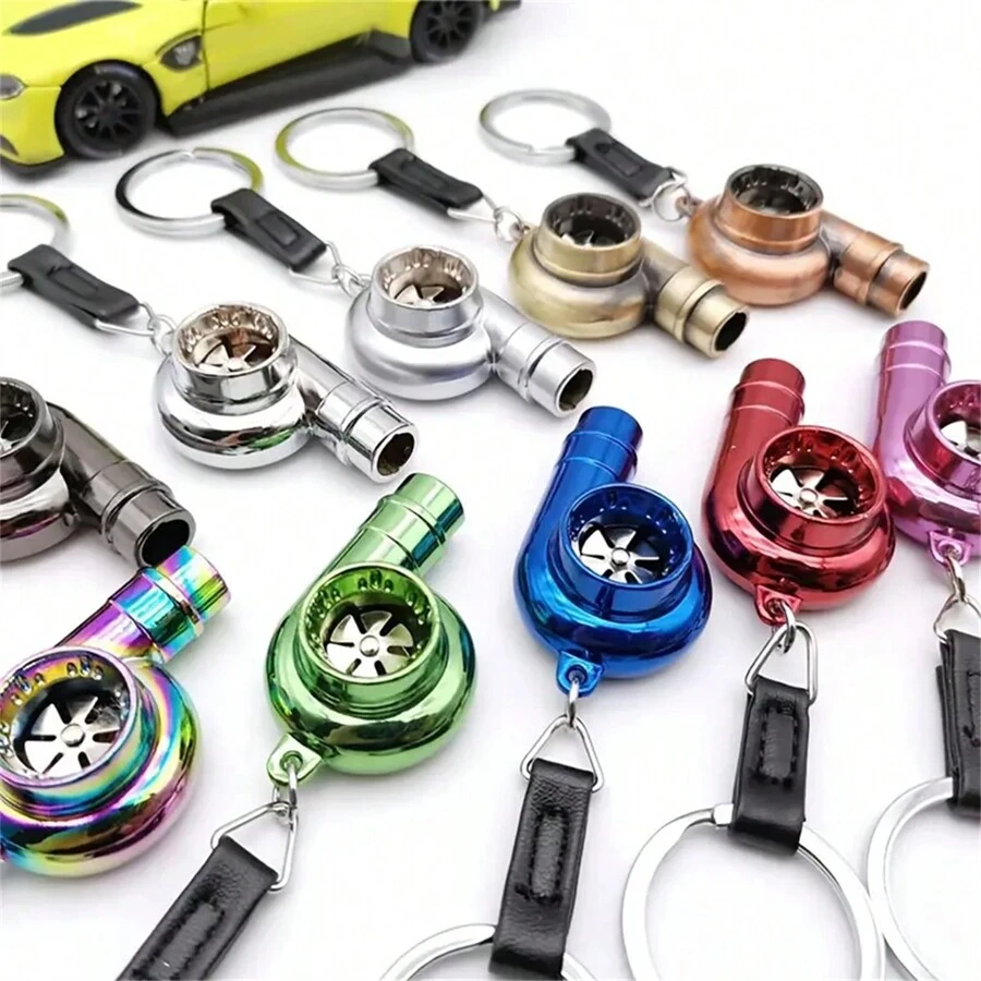 Real Whistle Sound Turbo Keychain Sleeve Bearing Spinning Turbo Key