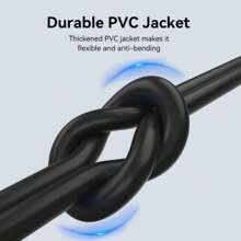 Cable USB Tipo C VENTION, cable de carga rápida de 3A USB A a Tipo C 480Mbps para sincronización de datos para teléfonos inteligentes, tabletas, computadoras portátiles y otros dispositivos Tipo C - Negro - Ver 9