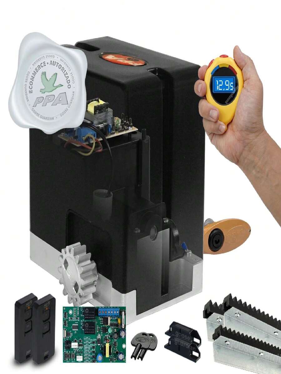 Kit Motor Ppa Dz Hub Legero Turbo Z18 3 Crem 2 Control 450kg - Preto - Visão 1