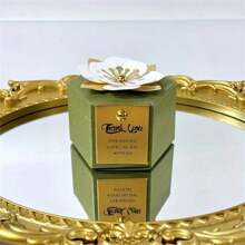 50入組新創意歐式糖果盒,用於婚禮,派對和紀念日慶祝活動,花卉設計 - 白色+金卡 - 查看 9