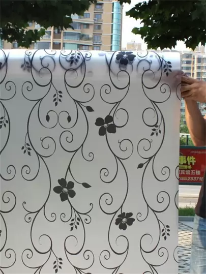 1 Roll Multiple Sizes And Styles Available PVC Stained Self Adhesive Window Stickers Sun Blocking Decorative Window Film For Office Warehouse And Living Room Bedroom Kitchen Bathroom Sliding Glass Door, Christmas And Other Holiday Decorations