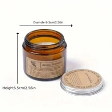 1入組薰衣草香味大豆蠟燭,可燃燒20小時,經典燭光晚餐裝飾,週年慶生日裝飾,家居室內桌面裝飾,聖誕感恩節情人節裝飾 - 薰衣草 - 查看 2