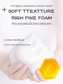 Vitamin E & Honey Soap With Essential Oils - Face & Body Bar Soap - NO.BQY71709 - View 4