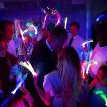 LED 光纖棒發光魔杖，閃爍玩具，適用於派對、夜光、聖誕節、生日、婚禮、酒吧、舞會環境燈飾道具 - 彩色 - 查看 9