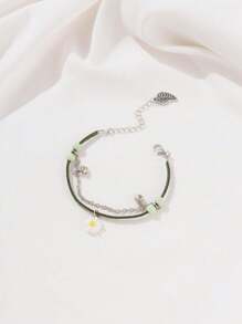 經典綠色數字手錶套裝女款,2入組 - 綠色 - 查看 4