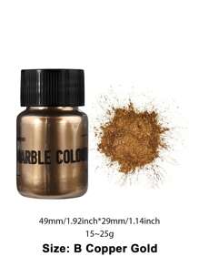 1 Bottle Shimmer Metallic Golden Silvery Color Powder, Faux Pearlescent Colorant Pigment, Dye Colorant Glitter Mica Powder For DIY Painting Resin Jewelry Making
