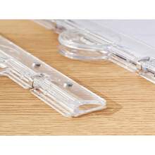 1pc Magnetic Transparent Clip For Documents And Receipts, Practical Helper For Home And Office Use, Suitable For Fridge - White - View 4