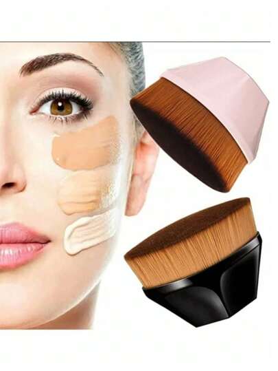 Daty Mx Brocha Para Base de Maquillaje, Brocha Facial Kabuki, Color Al Azar