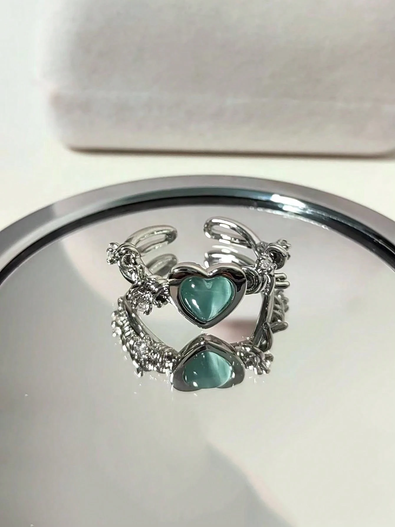 Heart Decor Cuff Ring | SHEIN USA