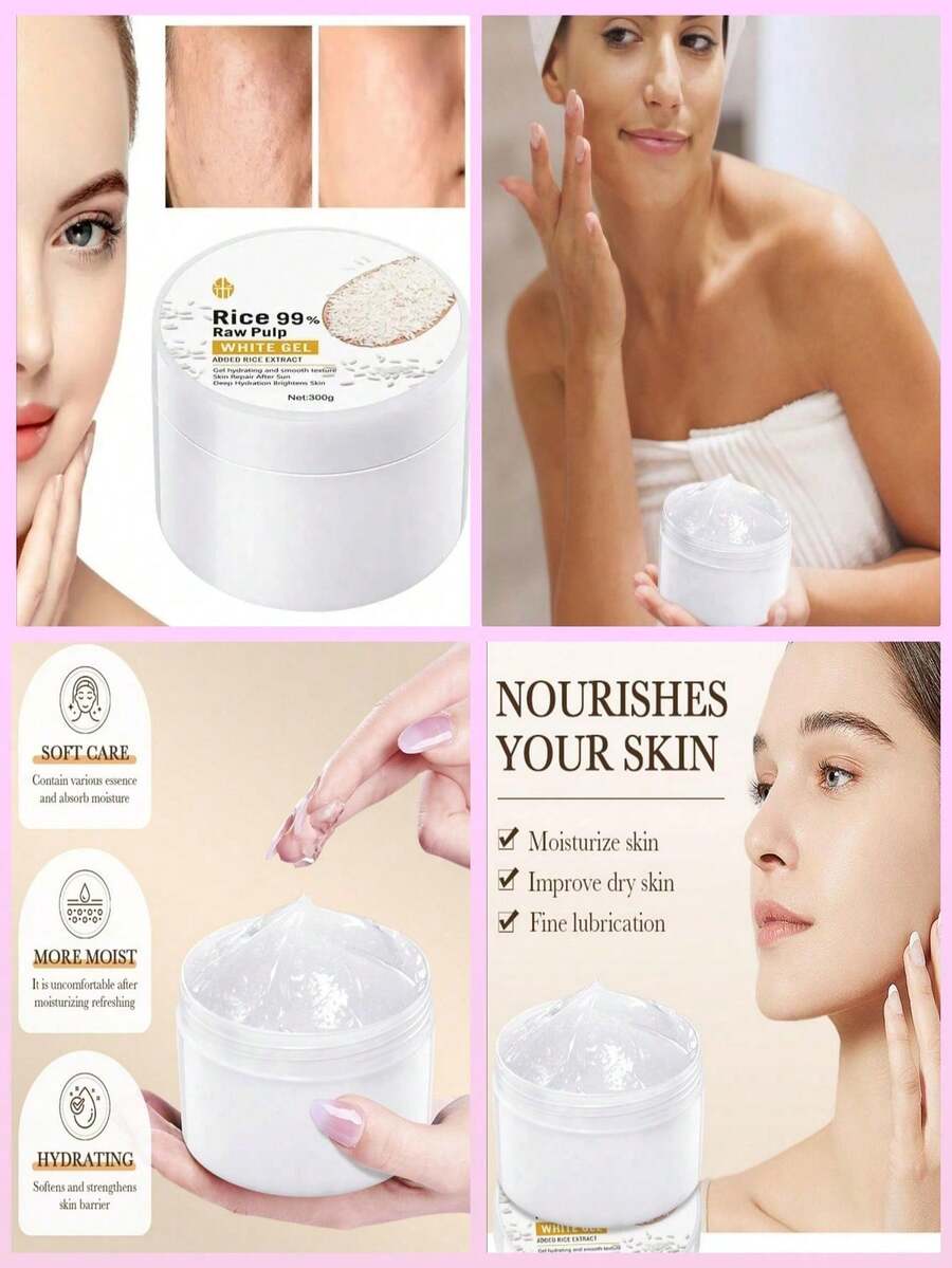 Gel Exfoliante Arroz White Rice 99%  Removedor de Células Muertas Peeling Rice Suavisa Hidrata La piel