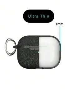 Hộp đựng Airpods Che phủ , Không khí Pod Loại vỏ Đối với phụ nữ Nam Bảo vệ Chống sốc iPod Che phủ Với Móc chìa khóa Tương thích với Apple Airpods 1st Thế hệ Vỏ sạc - màu đen - Xem 7