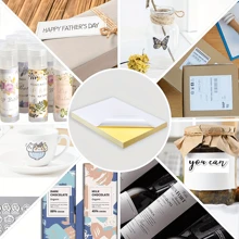 50 Sheets A4 Label Printing Paper, Suitable For Laser And Inkjet Printers, Adhesive Sticker Paper - White - View 5